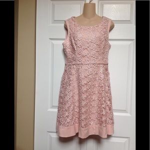 Jessica Simpson blush lace dress